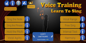 Person doing vocal exercises